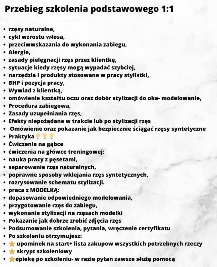 Stylizacja rzęs szkolenie, kurs rzęsy, laminacja brwi i rzęs Toruń