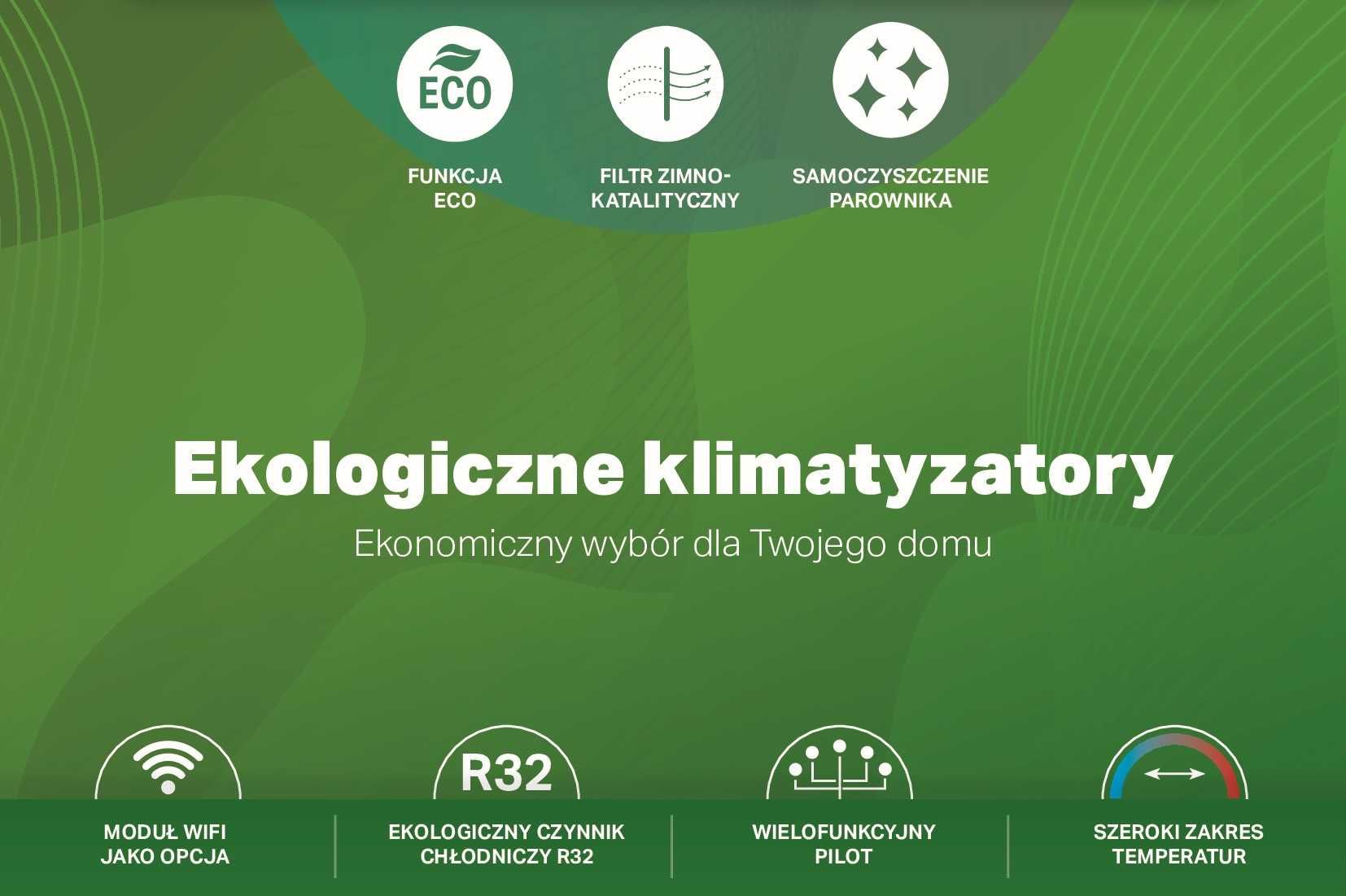 KLIMATYZACJA S KAISAI ECO 2,6 kW z montażem!!!