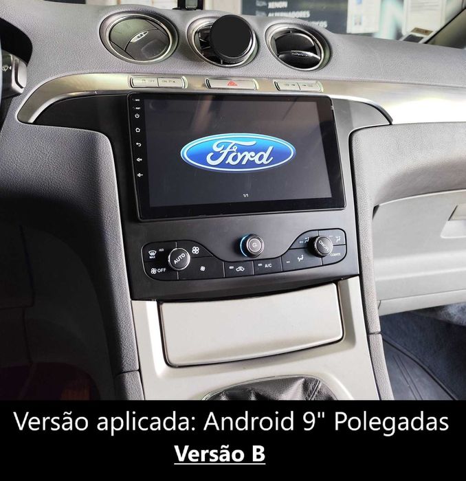 (NOVO) Rádio 2DIN • Ford S-MAX (2006 a 2011) • Android GPS [4+32GB]
