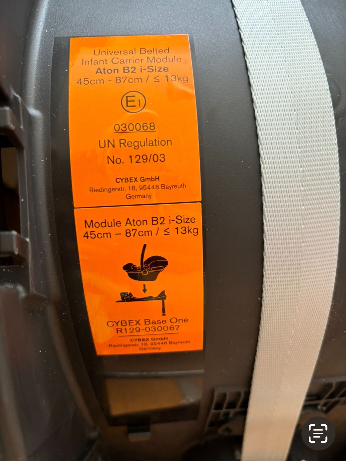 Cadeira auto Cybex Aton B2 I-Size + base One isofix