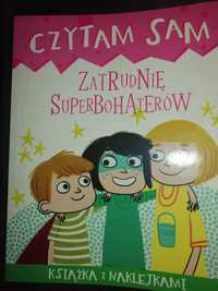 Książka z naklejkami zatrudnię superbohaterów czytam sam