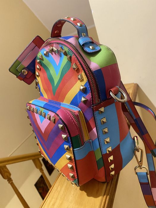 Рюкзак Valentino rainbow радуга яскравий кольоровий