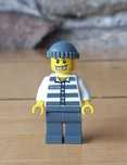 Lego City - Minifigurka cty0040 - Policja - Więzień więzienia 50380