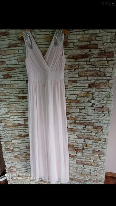 Suknia długa różowa