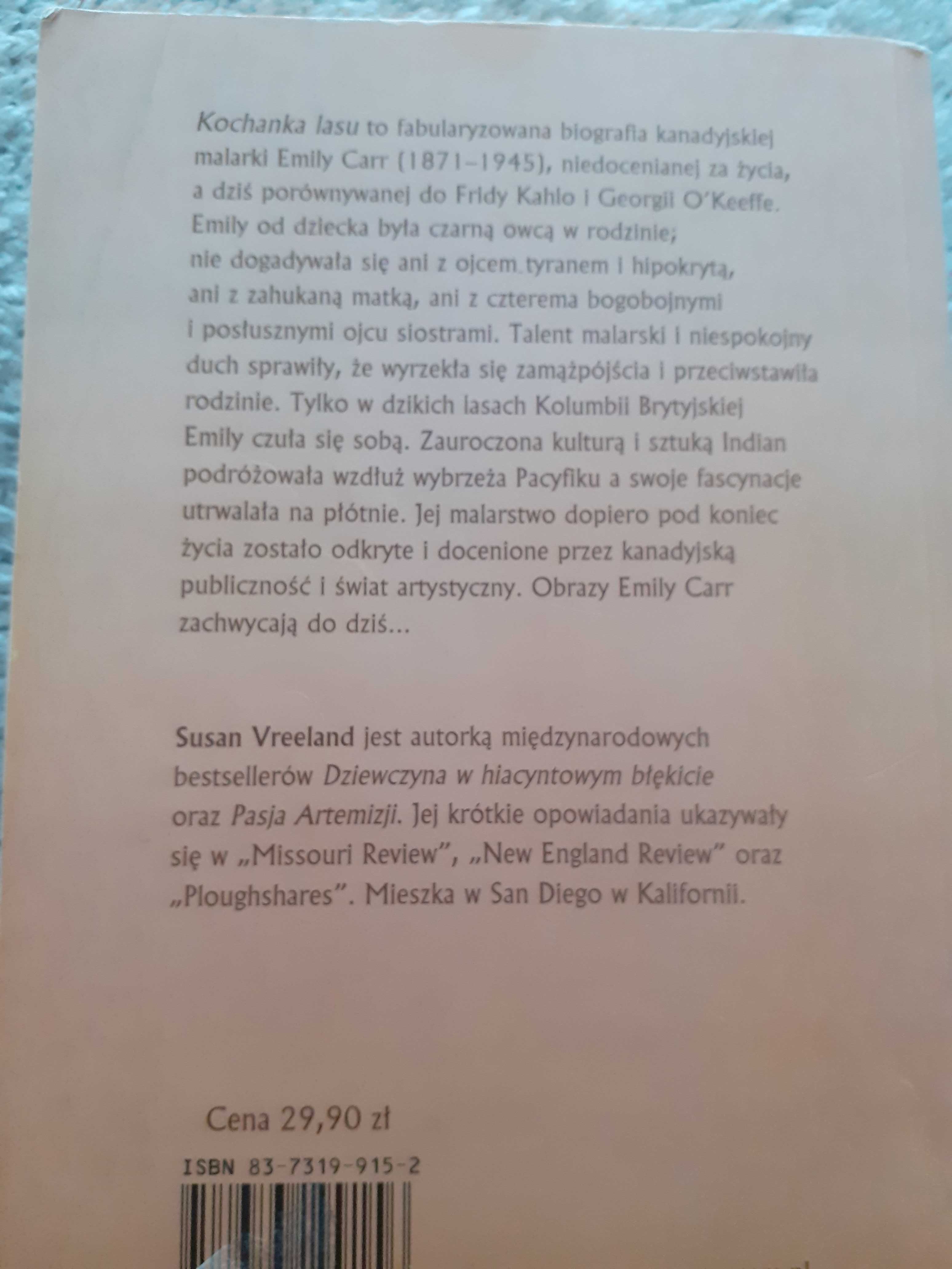 Książka Kochanka Lasu- Susan Vreeland