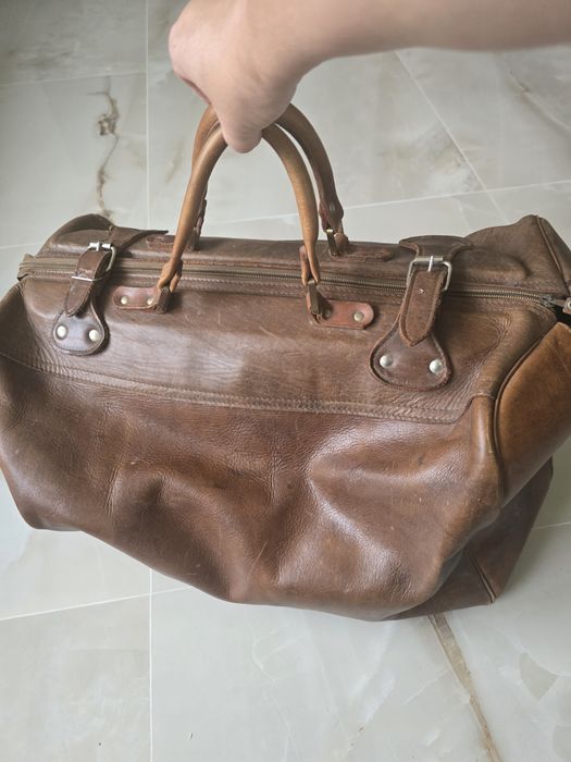 Torba ze skóry naturalnej.- duża.