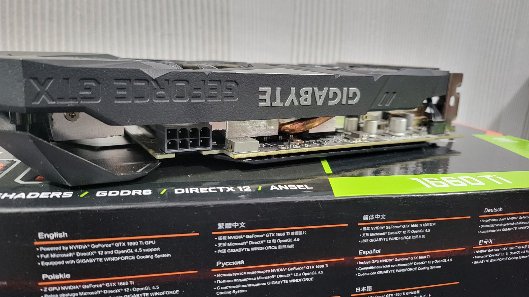 Ігрова відеокарта Gigabyte GTX 1660Ti 6gb 192 bit DDR6