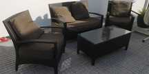 Conjunto Sofás de jardim com mesa
