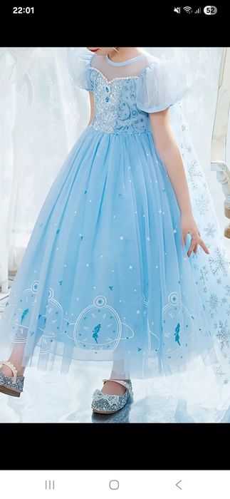 Strój kostium Elsa kraina lodu rozmiar 110