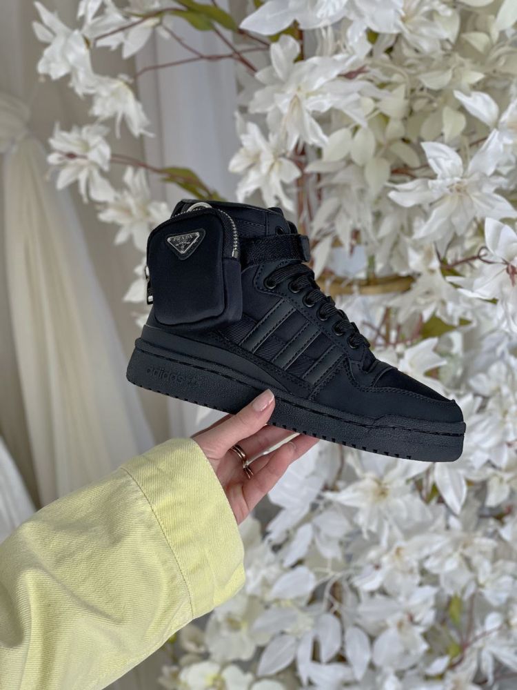 Sneakersy Adidas x Prada black high