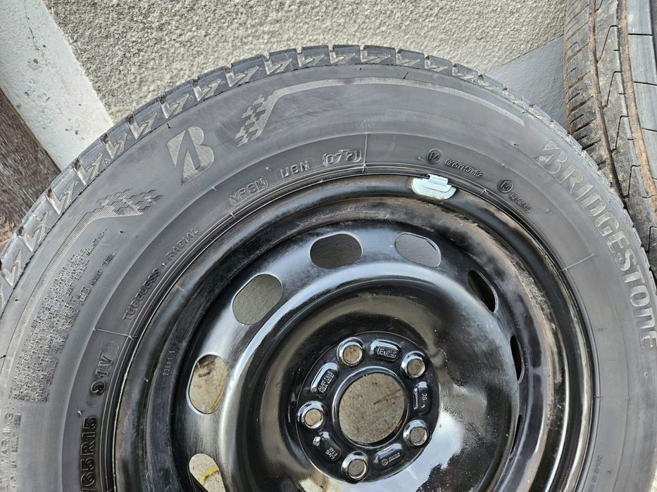 Kpl 4 opon z felgami 5x108  196/65 R15 Lato