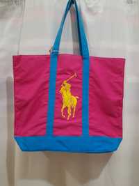 Оригинал Ralph Lauren The Big Pony сумка шопер текстиль как новая