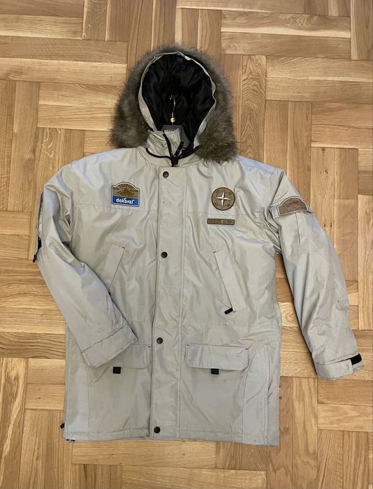 Męska grubą ciepłą zimowa kurtka XL