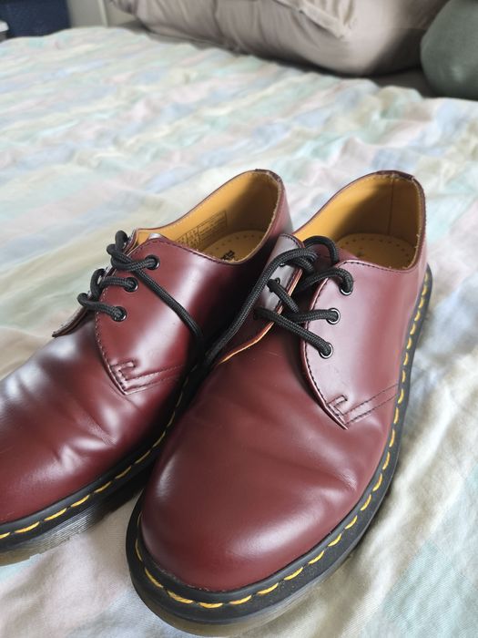 Glany dr. Martens bordowe