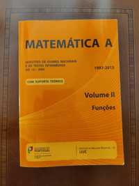 Matemática A: livro de exercícios e teoria.