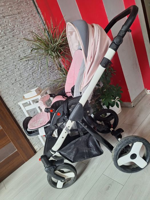 Wózek dzieciecy 3w1 ,baby active mommy pink,spacerowka,