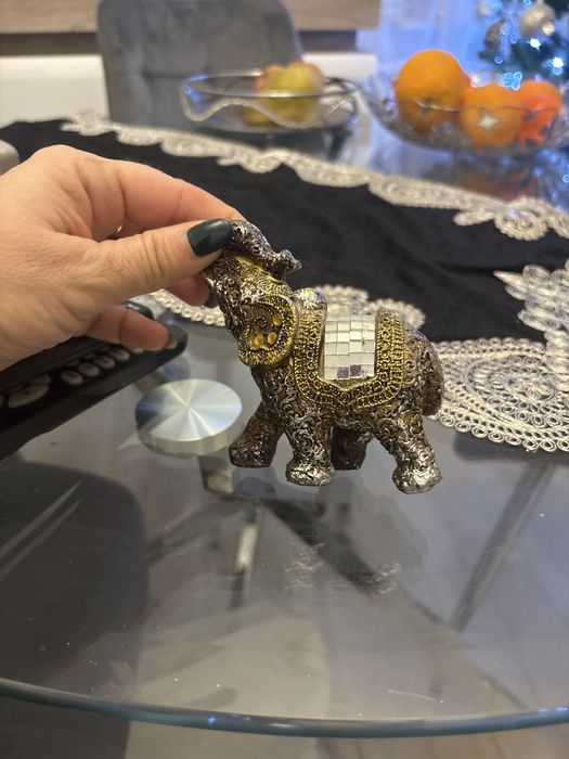 Słonik nowy srebno /złoty!