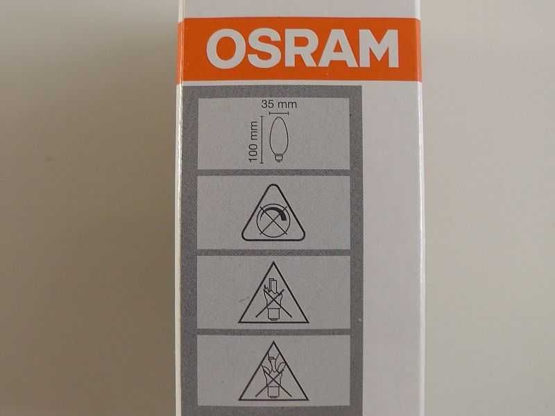 Żarówka LED E14 4W = 40W 2700K Świeca Filament OSRAM 2 szt