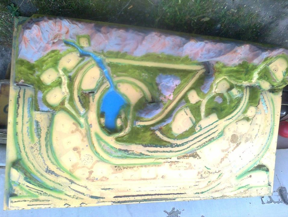 Duża Diorama Makieta do Kolejki zabawki dla dzieci skala H0 1:87 , TT