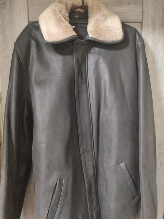 Куртка зимова шкіряна