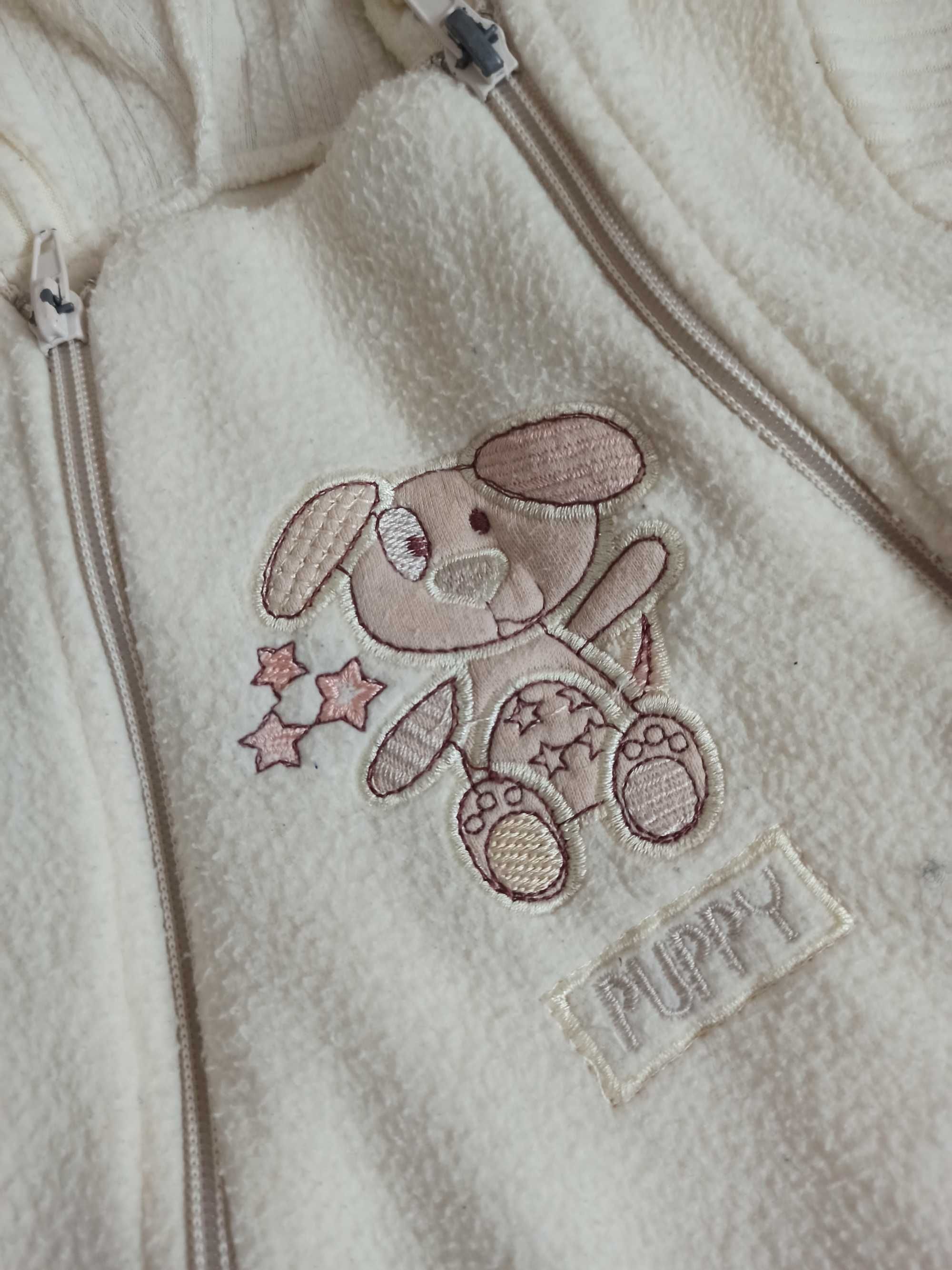 Pajacyk polarowy kombinezon na wiosnę przejściowy 
62 rozmiar unisex