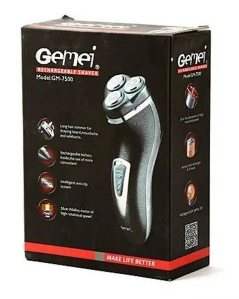 Электробритва Gemei GM 7500 аккумуляторная с триммером для мужчин