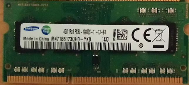 4GB DDR3(pc3l) 1600 samsung micron hynix для ноутбука