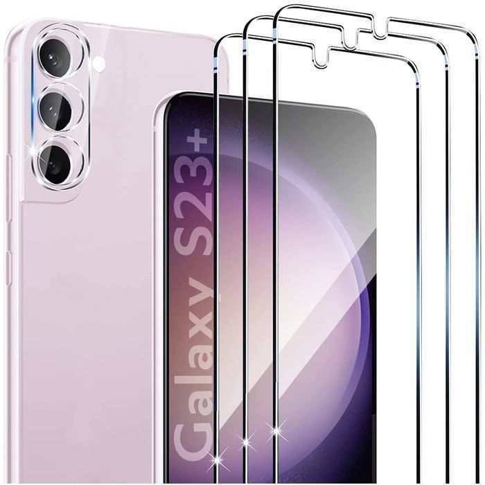 Szkło hartowane na ekran 9h + Szkło na obiektyw do Samsung Galaxy S23+