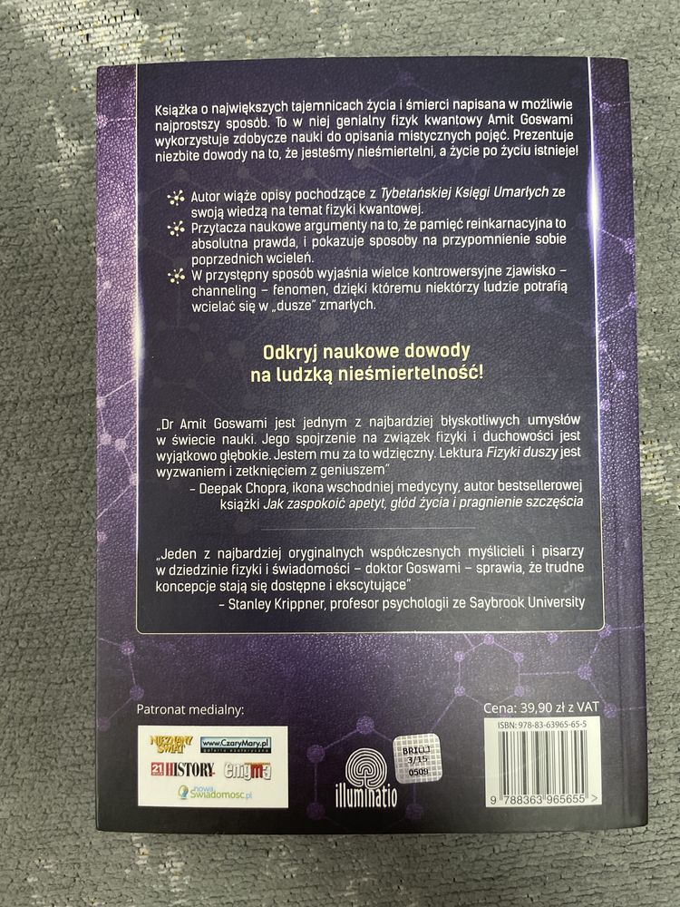 Książka Fizyka duszy Amit Goswami