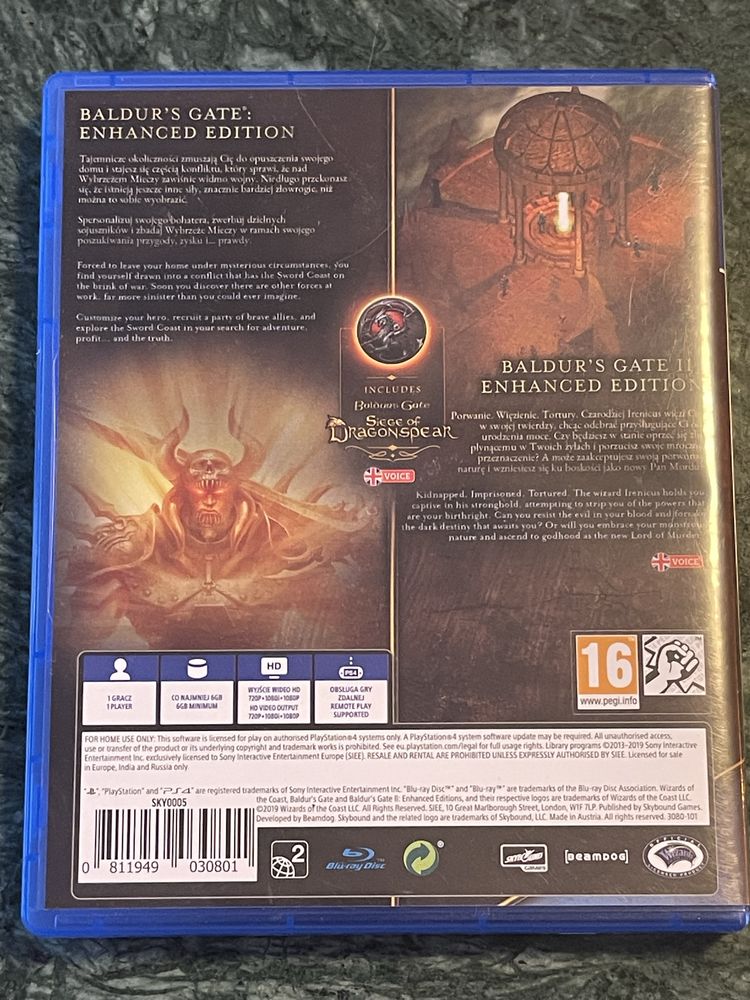 Baldur’s Gate Enhanced Edition PL PS4