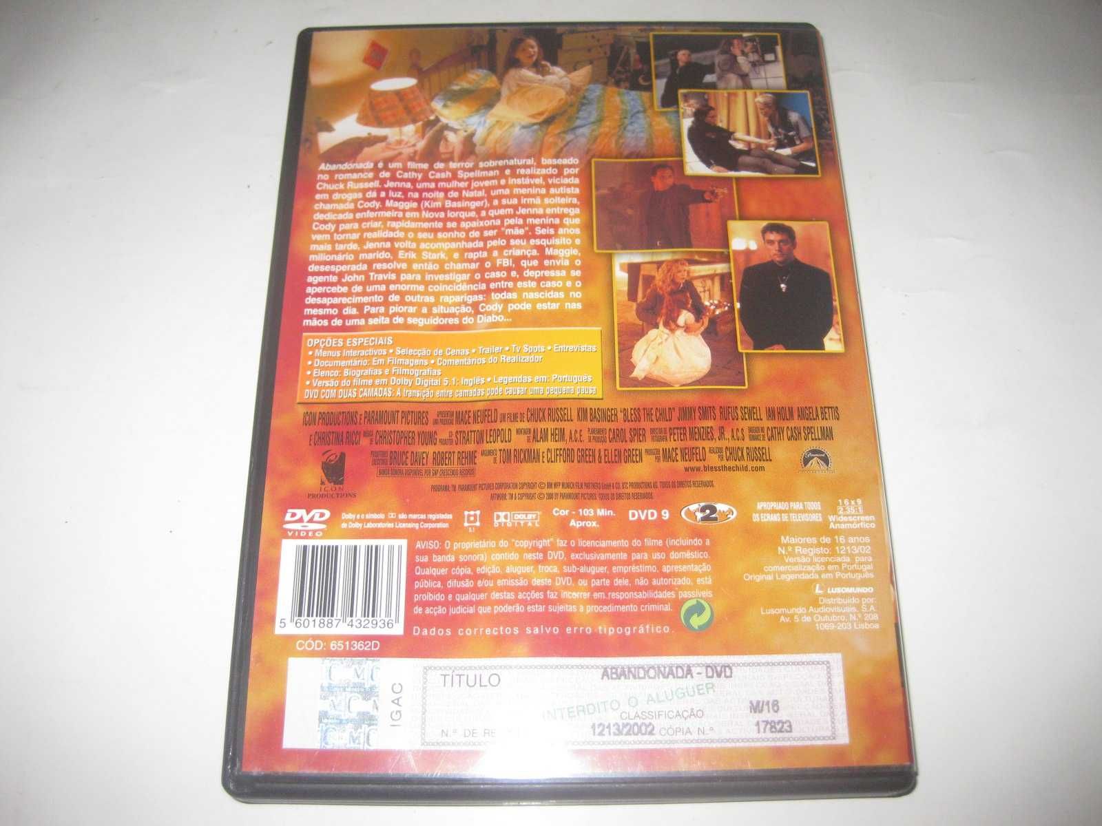 DVD "Abandonada" com Kim Basinger