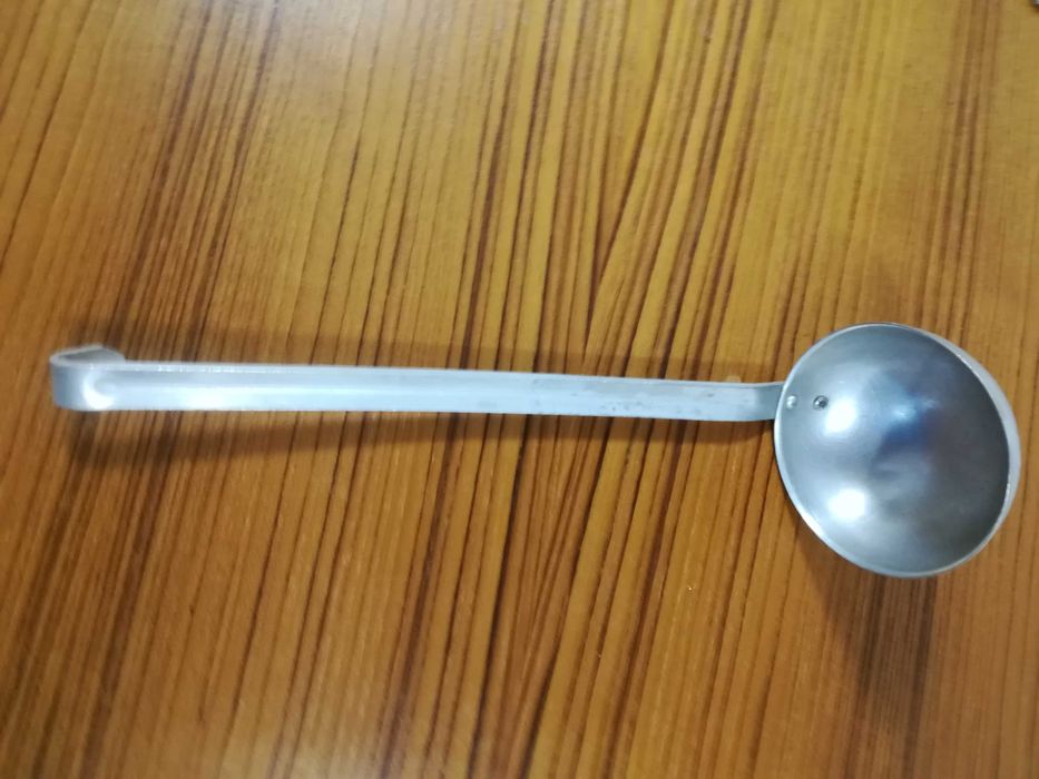 Chochla łyżka do zupy aluminiowa z Prl-u