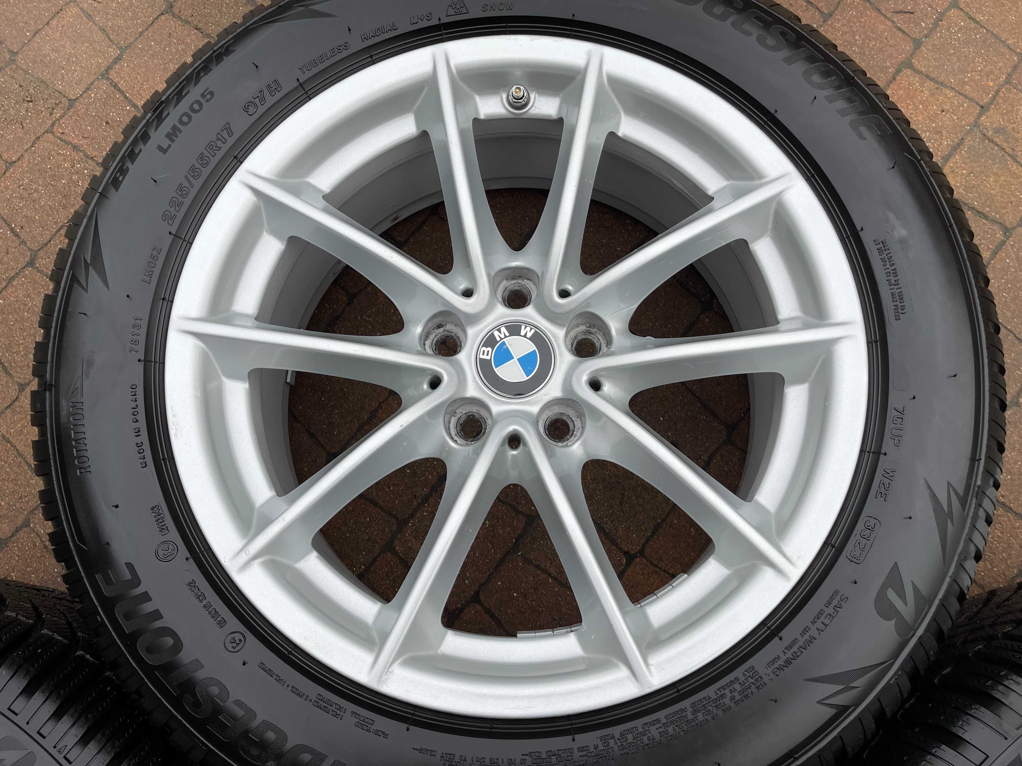 3696. Koła zimowe BMW 5 G30 oryginalne 5x112 ET27 225/55/17 2023r 8mm
