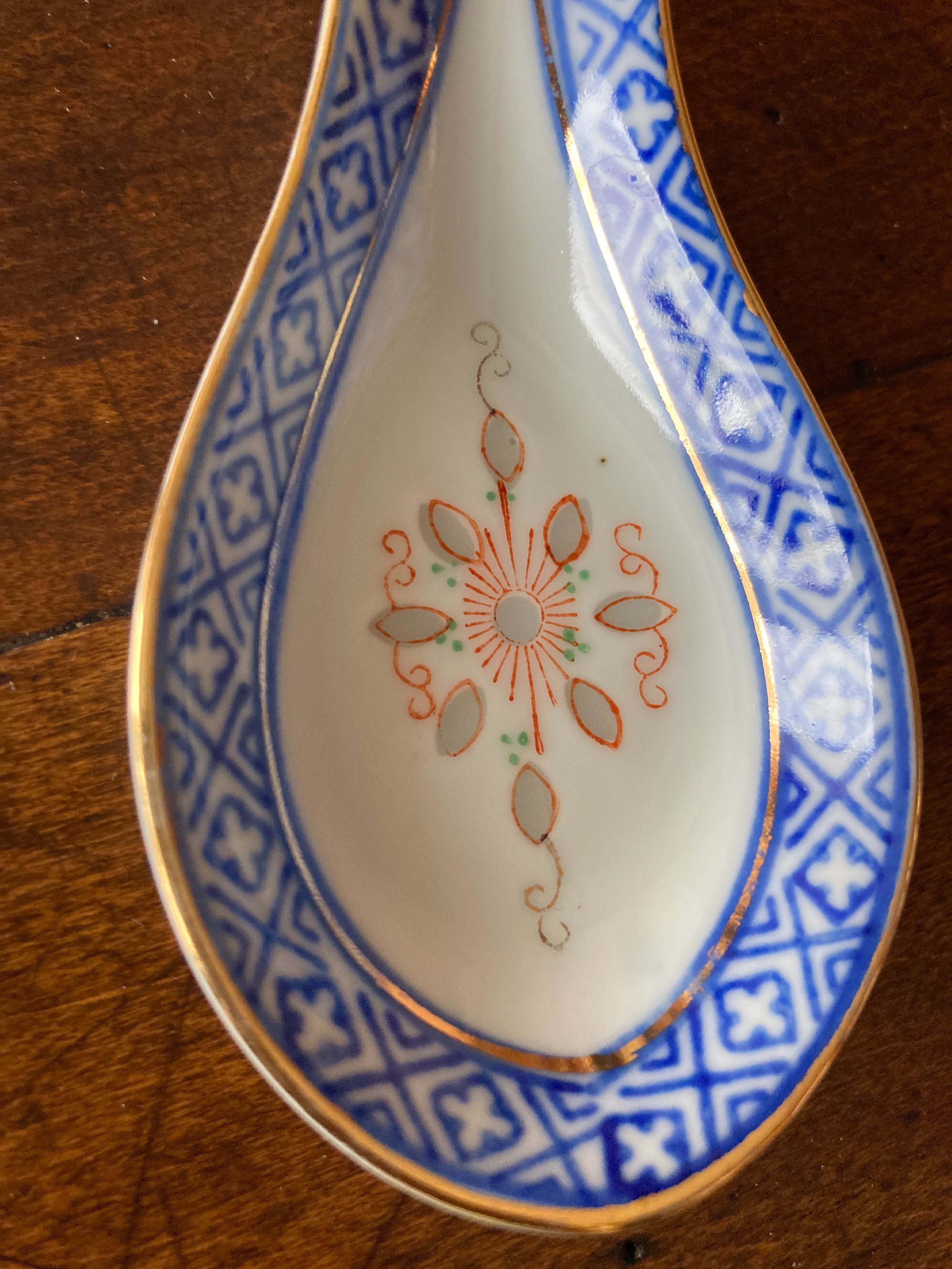 Łyżka do ramenu antyk vintage bibelot ceramika chiny