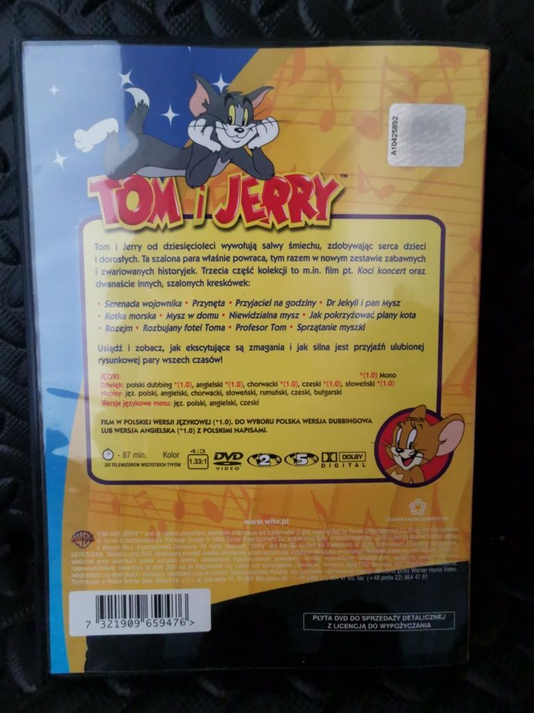 Tom I Jerry - Szalone kreskówki cz3 - DVD stan idealny