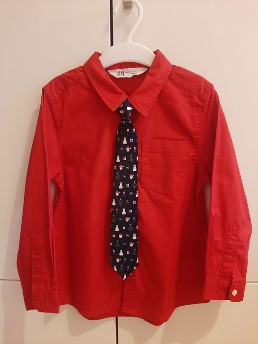 Koszula świąteczna H&M 110