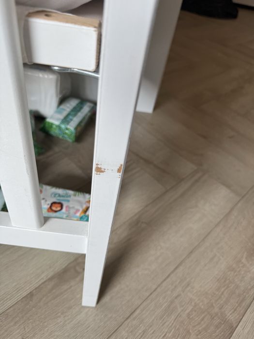 Łóżeczko  niemowlece Sundvik z materacem, przewijakiem i pojemnikami