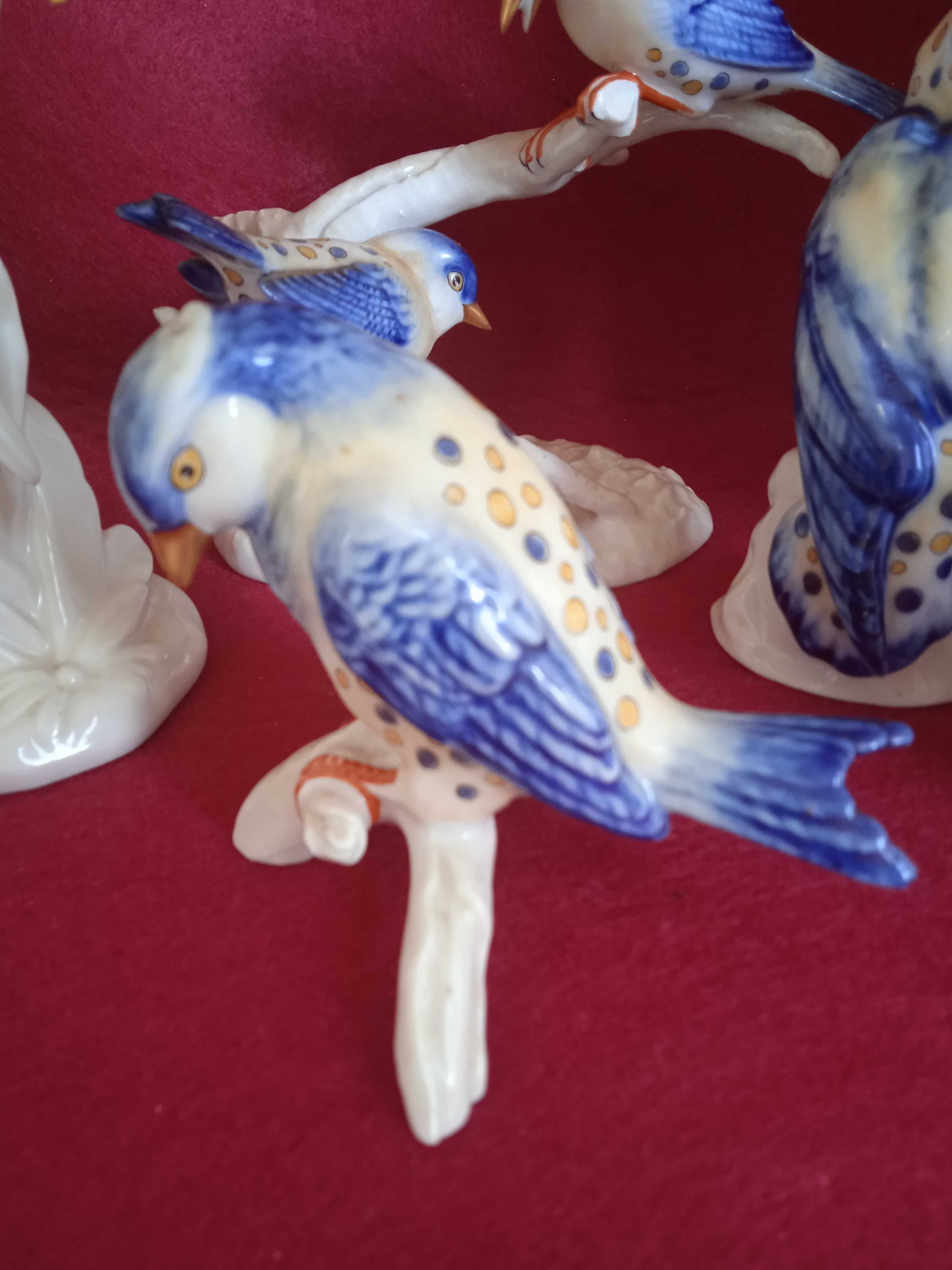 Lote de pássaros vintage em porcelana Vista Alegre