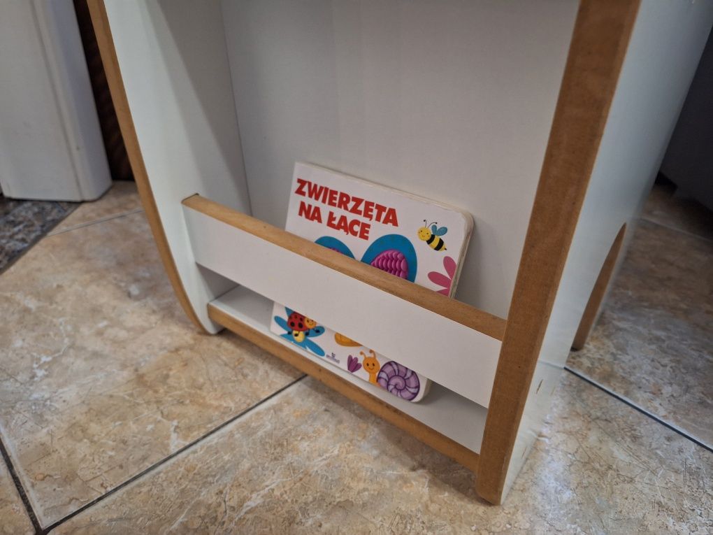 Duże wysokie krzesełko krzesło drewniane Wood dziecięce montessori