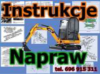 JCB minikoparki  instrukcje napraw schematy DTR 8040, 8045, 8050, 8055