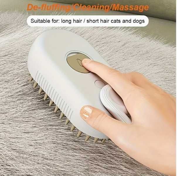 Escova massajadora gatos e cães