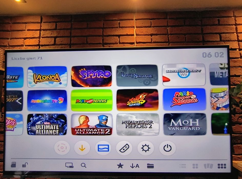 Przerobiona Nintendo Wii BOX 128GB USB Loader GX zestaw