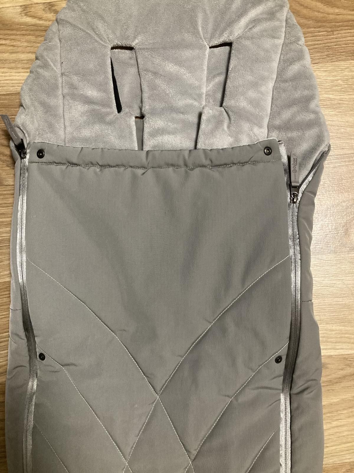Cybex priam lux Mid Grey  Soho Grey Конверт, футмуф, Кокон