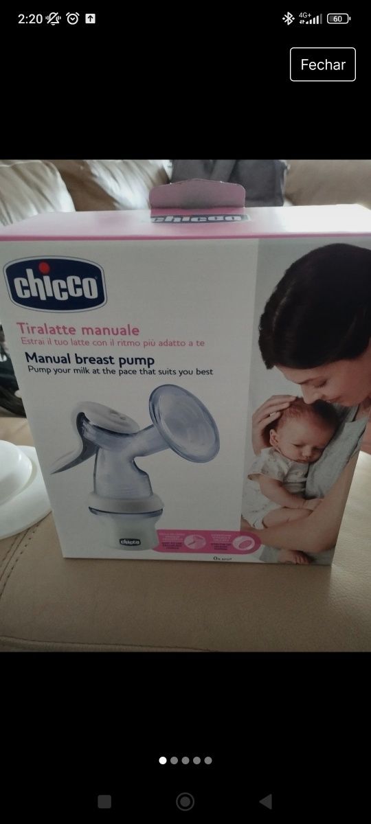 Bomba tirar leite materno chicco