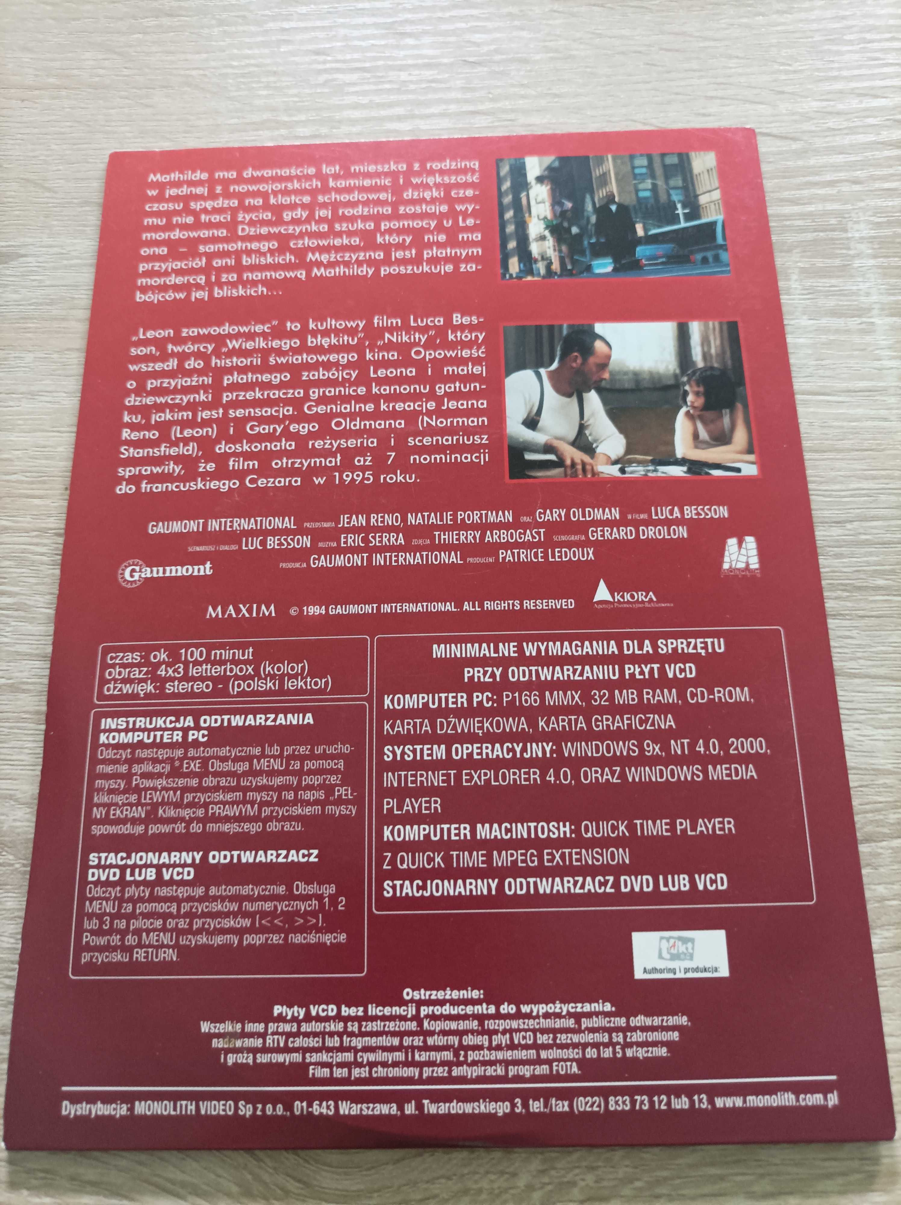 Film VCD Leon Zawodowiec