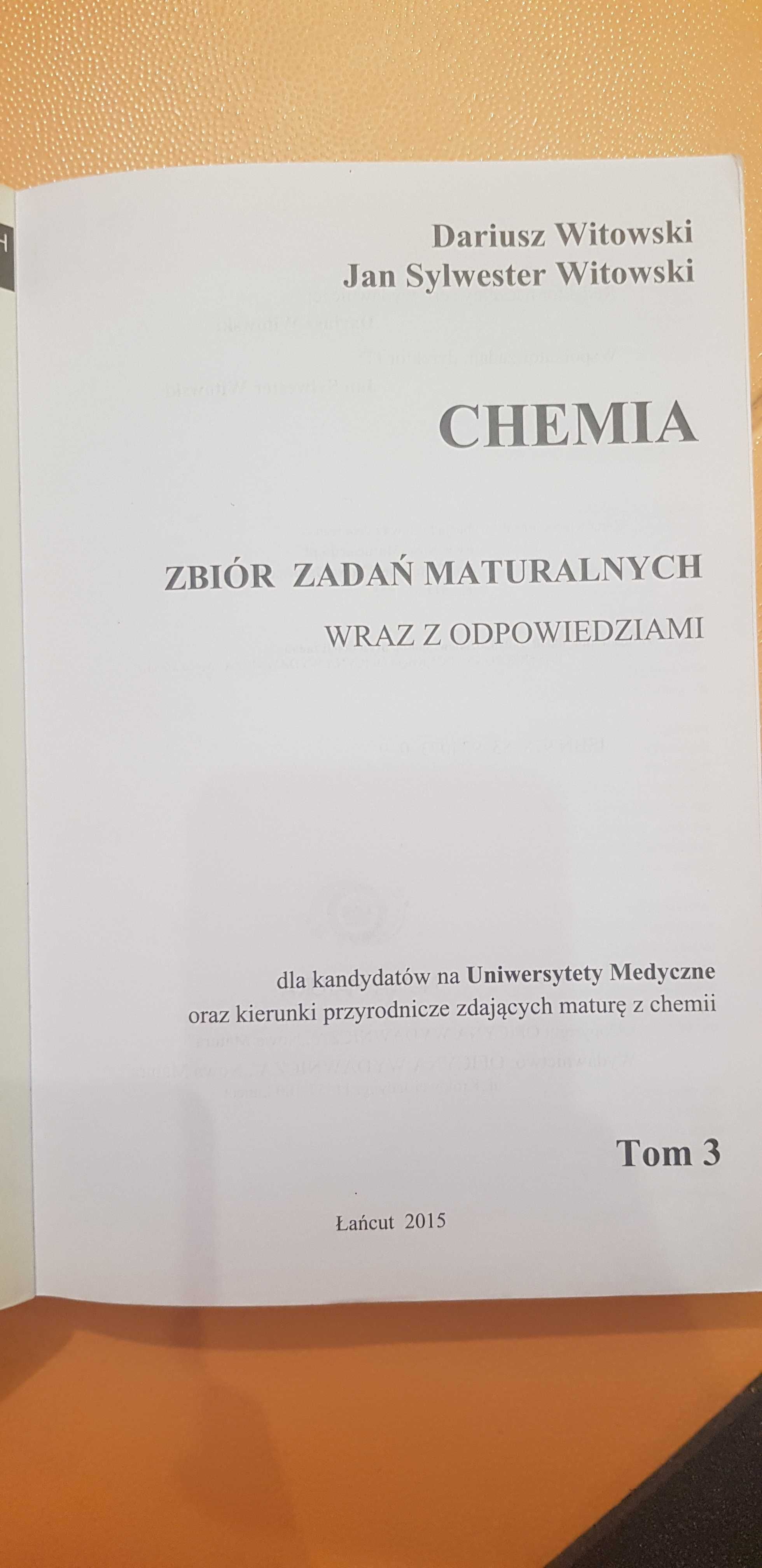 Chemia. Witowski. Zbiór zadań.