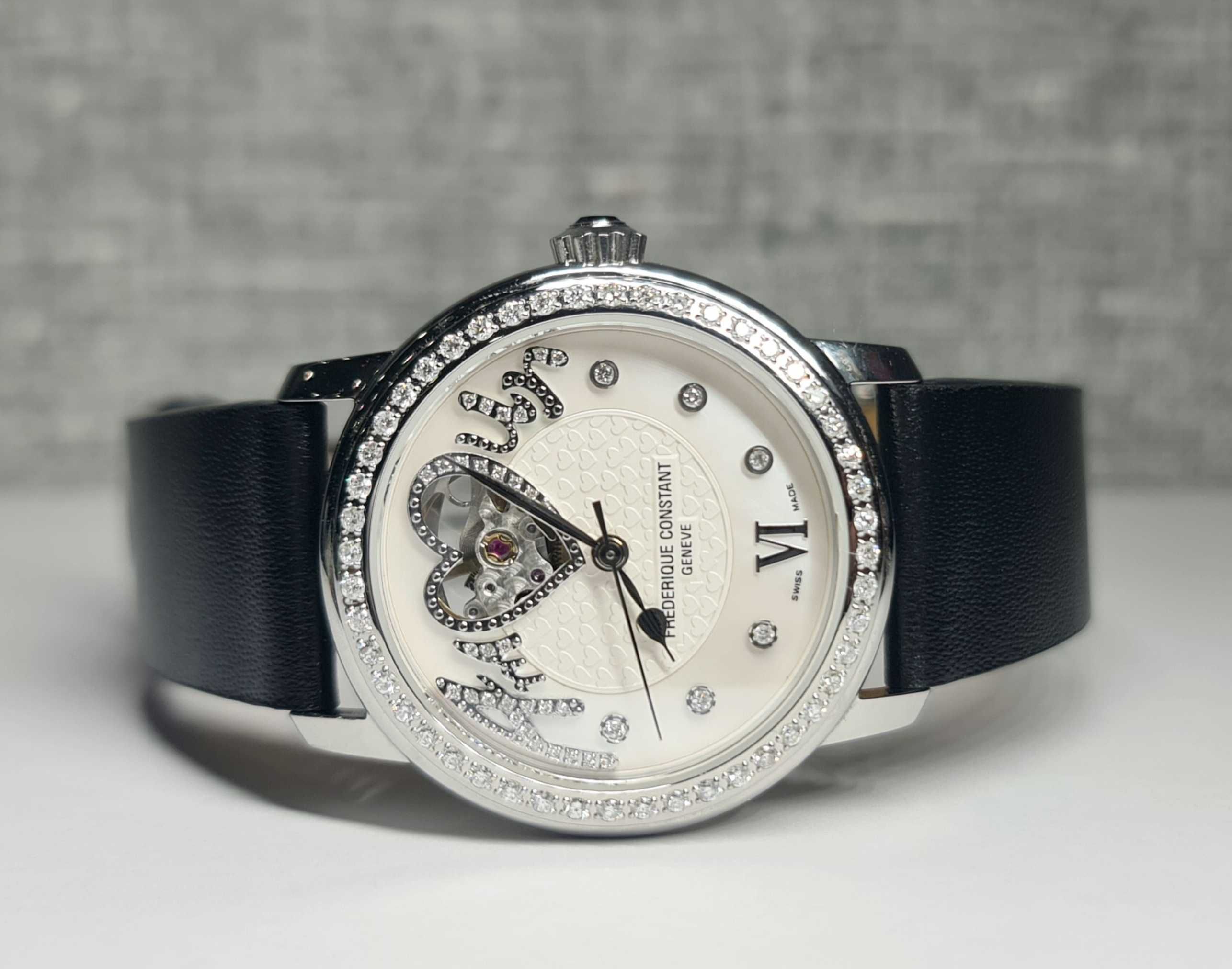 Жіночий годинник Frederique Constant Automatic Open Heart Diamonds