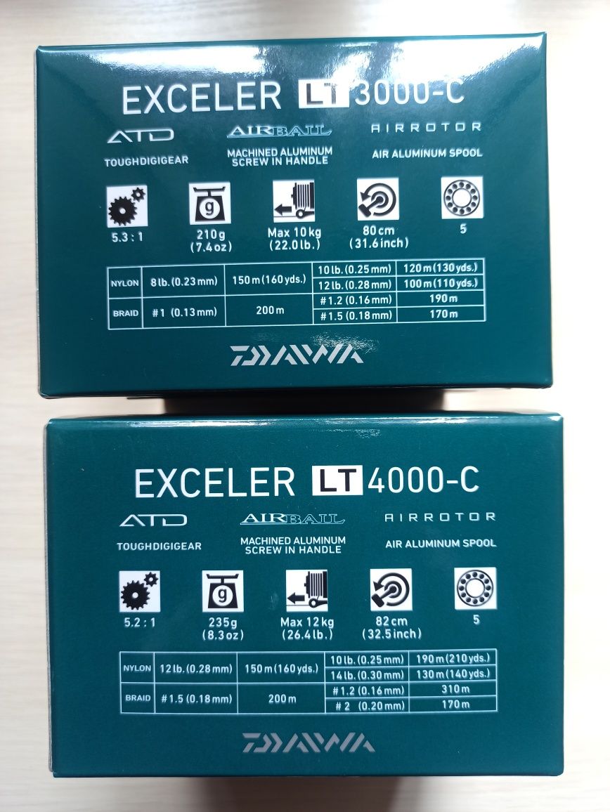 Котушка Daiwa Exceler LT 3000-C, Daiwa Exceler LT 4000-C