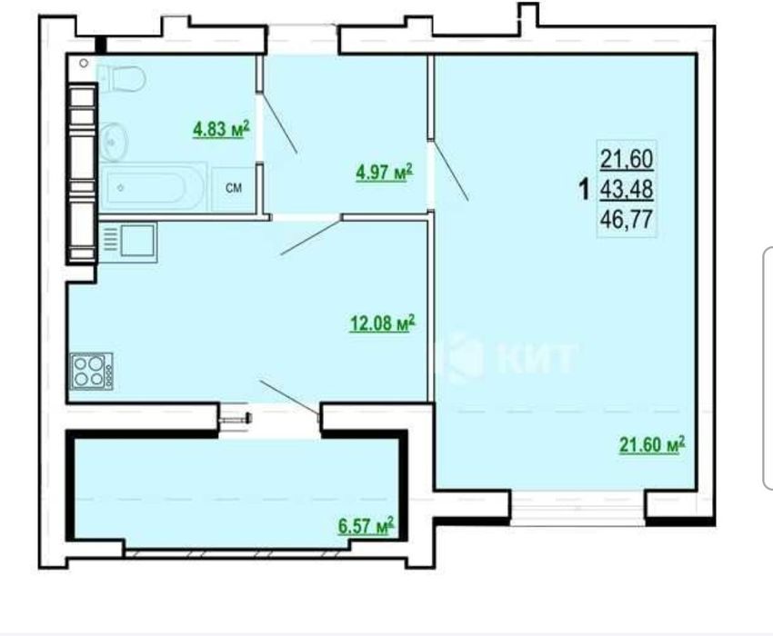 Продам 1 комн.кв.жк.Победа 2