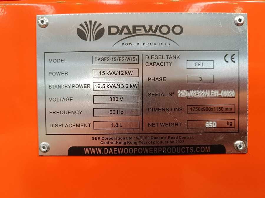 Mavipal | Gerador DAEWOO 15KVA
